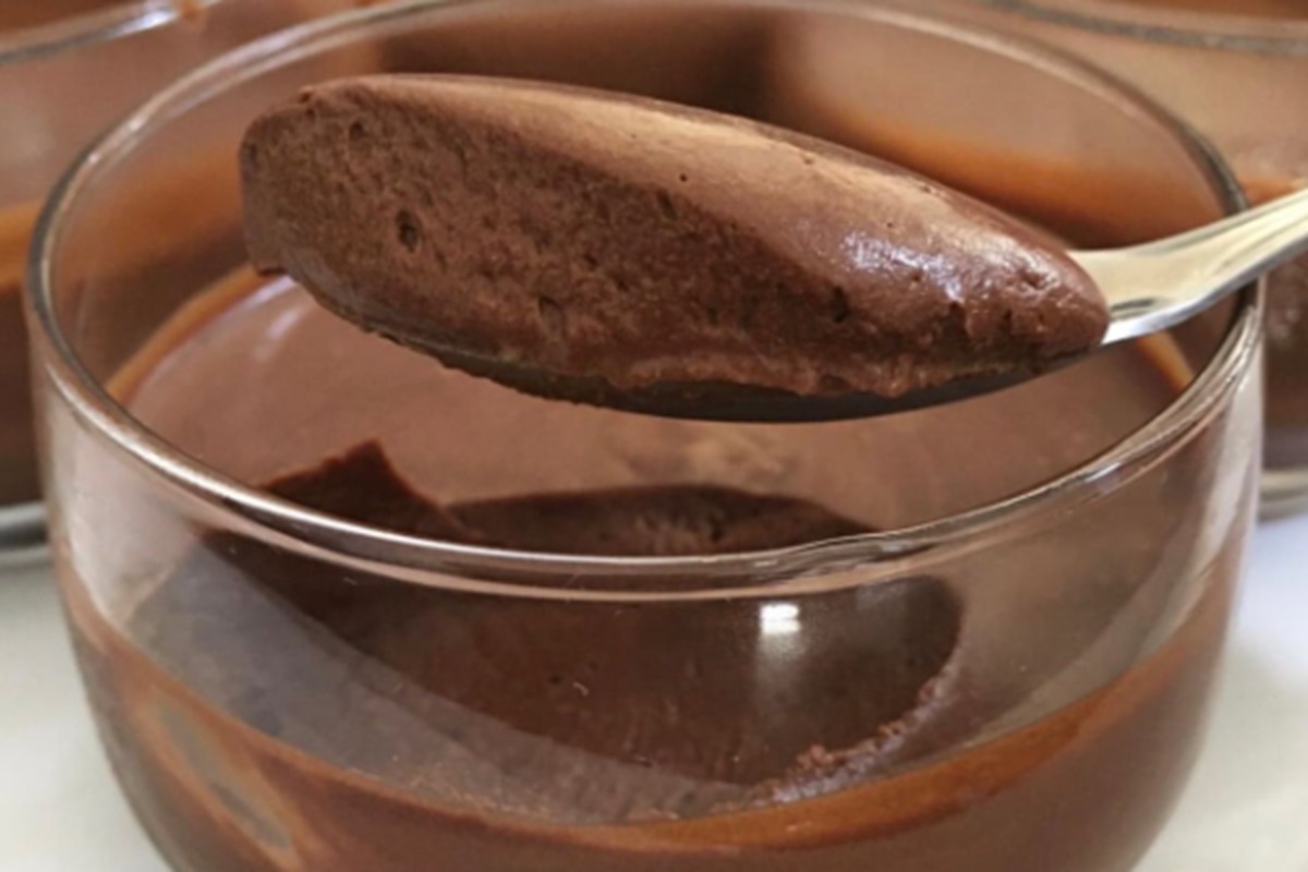 Mousse de Chocolate Sem Glúten e Sem Lactose