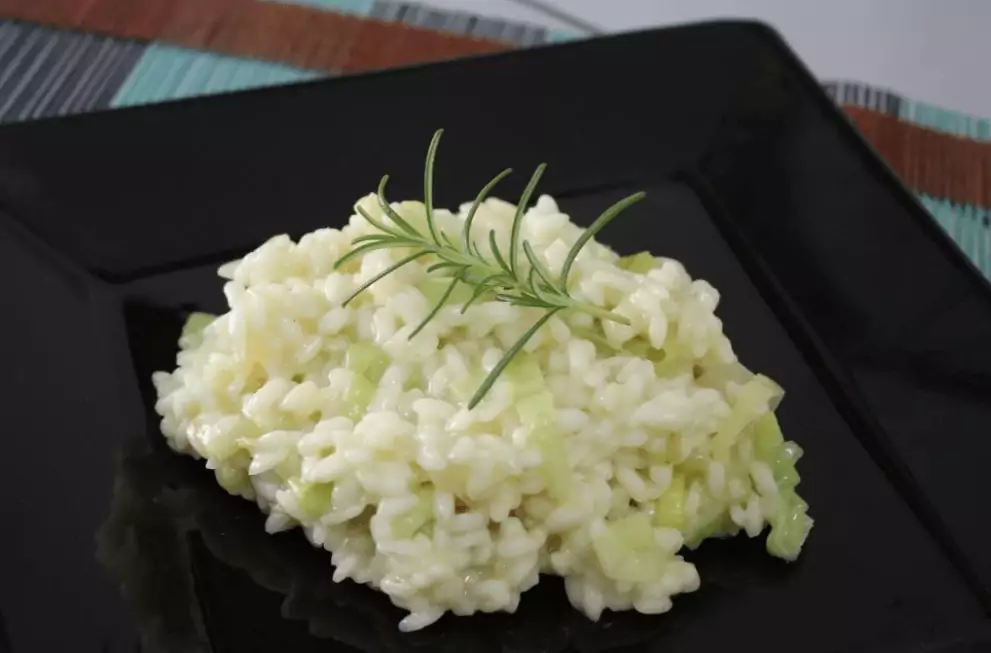 Risoto de Alho Poró Vegetariano