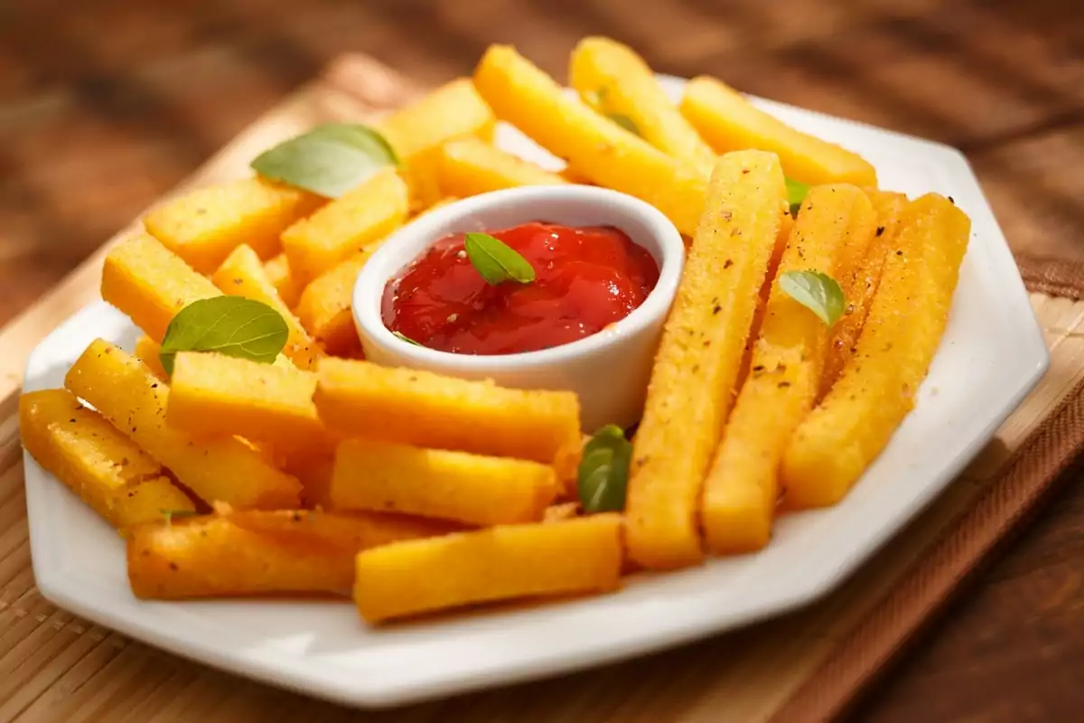 Polenta Frita Crocante e Sequinha