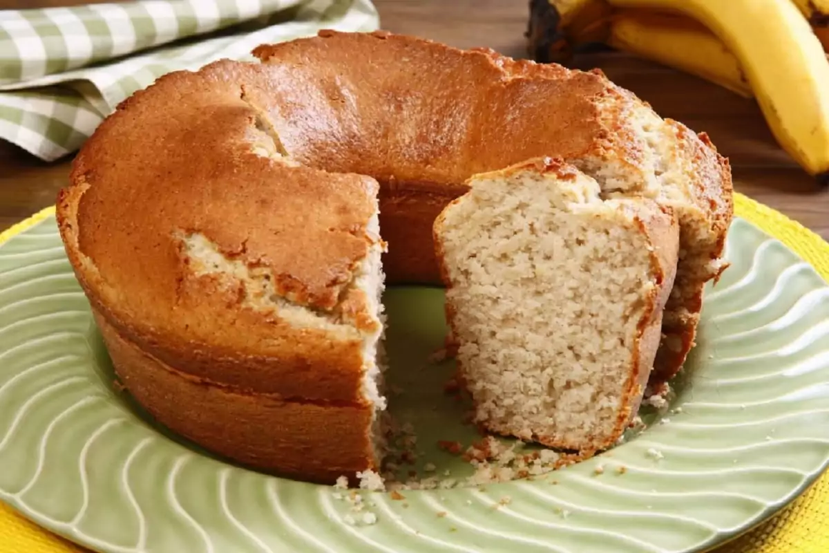 Bolo de Banana na Airfryer