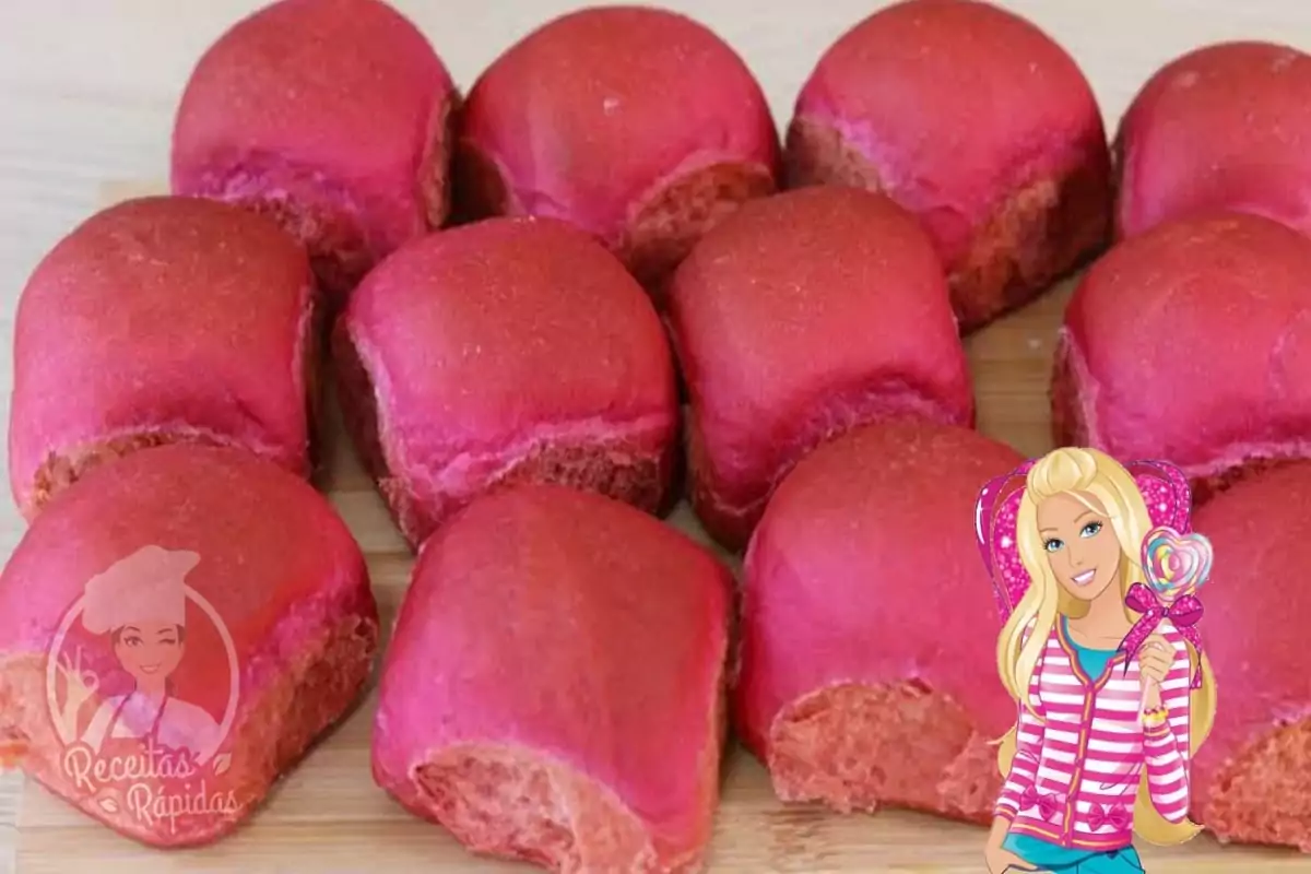 Pão Rosa da Barbie