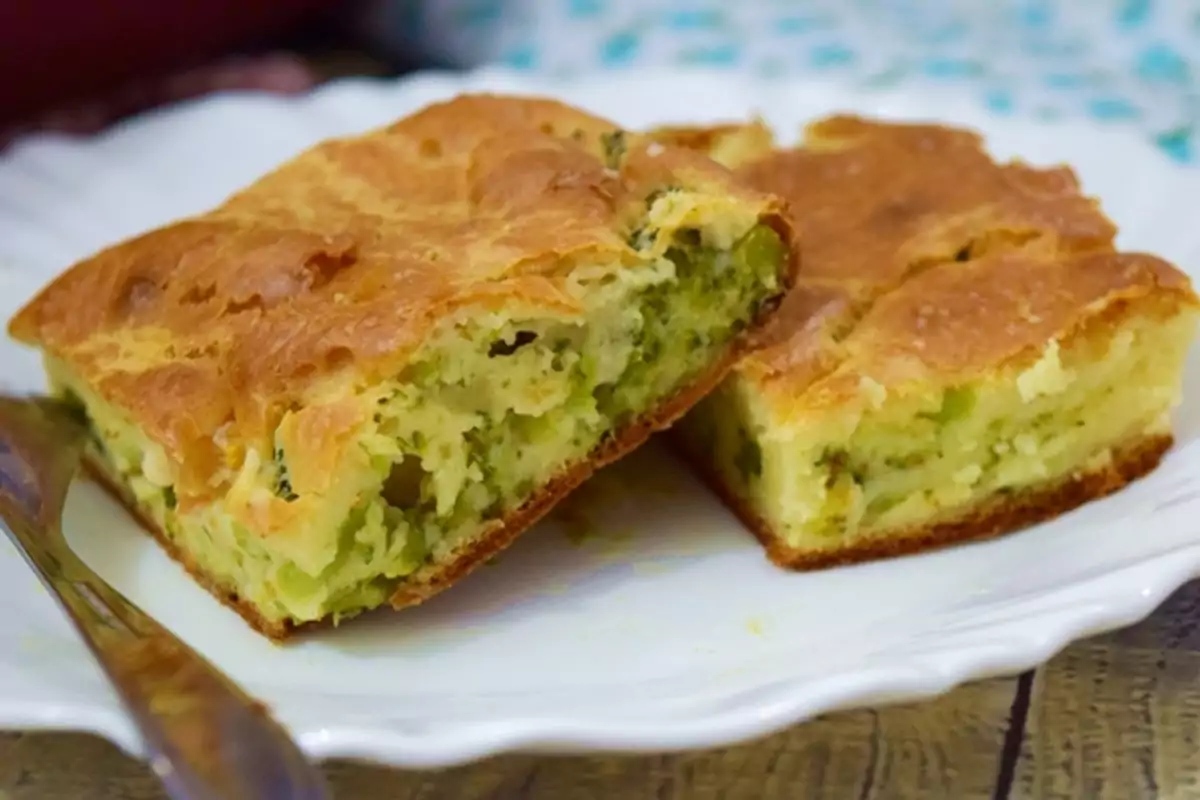 Torta de Liquidificador de Brócolis